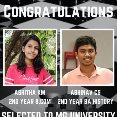 Congratulations to Abhinav C.S. and Ashitha K.M.