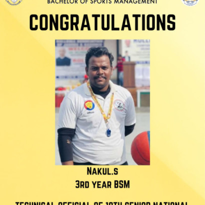 Congratulations to Nakul. S