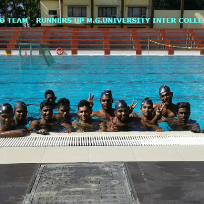 WATER POLO RUNNERS UP – M.G.UNIVERSITY CHAMPIONSHIP (2015-16)
