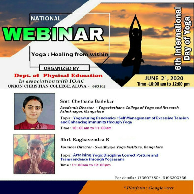 NATIONAL WEBINAR – YOGA HEALING FROM WITHIN
