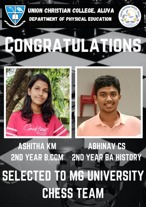 Congratulations to Abhinav C.S. and Ashitha K.M.
