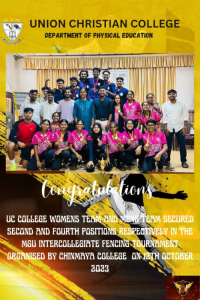 Congratulations to the College Fencing teams.
