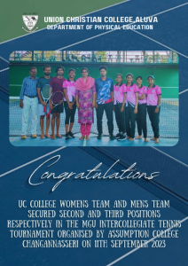 Congratulations to the UCC Tennis Teams