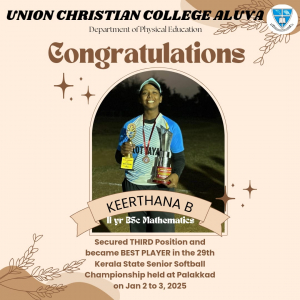 Congratulations to Keerthana