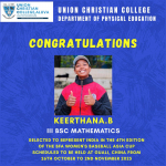 Congratulations to Keerthana B.