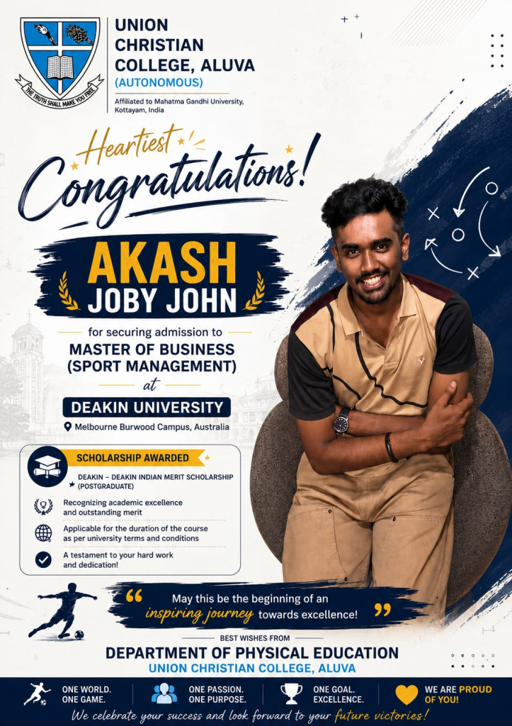 Congratulations to Akash Joby John
