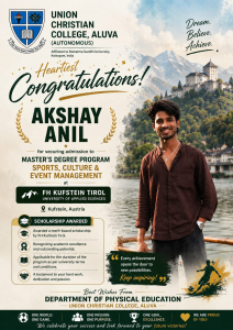 Congratulations to Akshay Anil