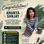 Congratulations to Ananya Sanjay