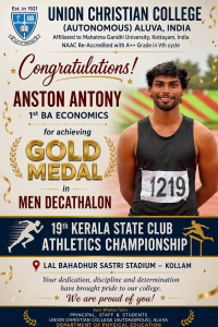 Congratulations to Anston Antony