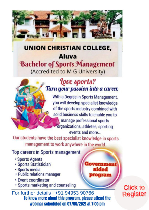 Webinar on Bachelor of Sports Management