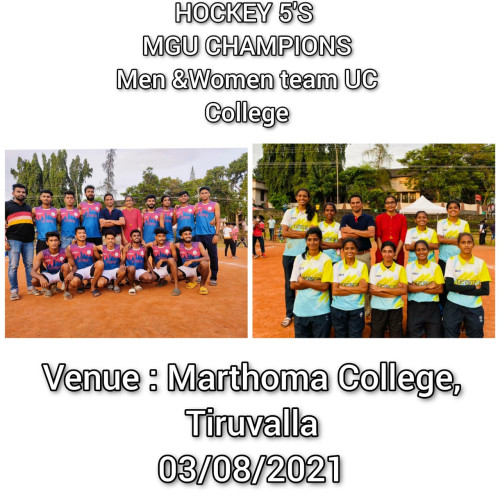 MG University Hockey Champions.