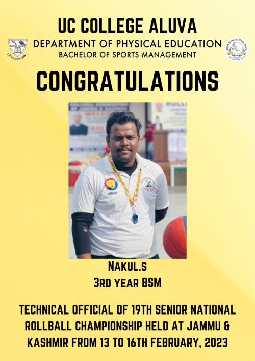 Congratulations to Nakul. S